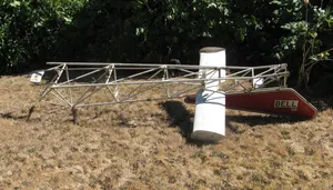 BELL 47G 3-B2 TAIL BOOM Aft Part w/ Elevator/Ventral Fin/Lights HELICOPTER